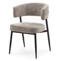 Set da 2 sedie imbottite Osario beige con gambe nere - NN-OSA-UPH-CHA-BEI-611