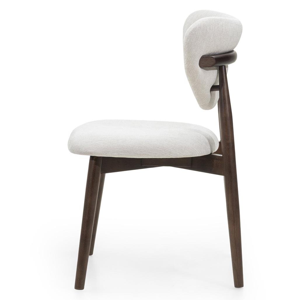Set da 2 sedie Juliette beige con gambe in frassino noce - NN-JUL-UPH-CHA-WAL-254 - foto 5