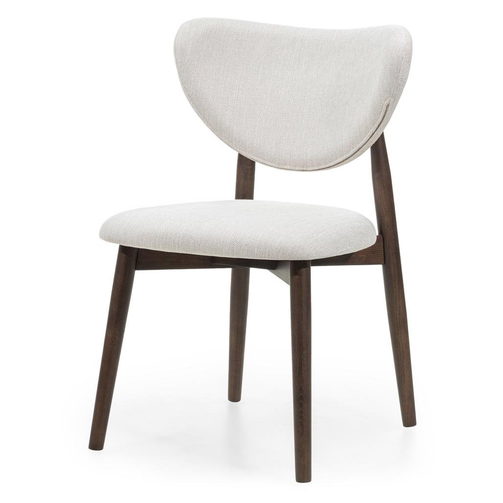 Set da 2 sedie Juliette beige con gambe in frassino noce - NN-JUL-UPH-CHA-WAL-254 - foto 6
