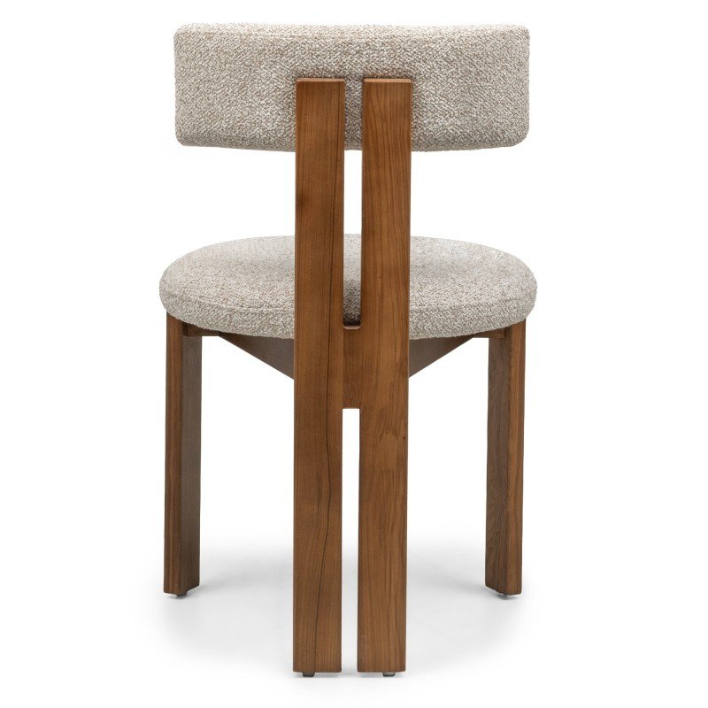 Set da 2 sedie Martin beige crema con gambe in frassino - NN-MAR-UPH-CHA-BEI-414