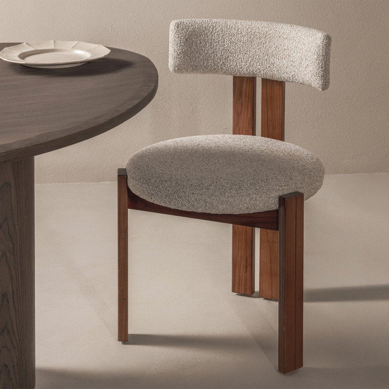 Set da 2 sedie Martin beige crema con gambe in frassino - NN-MAR-UPH-CHA-BEI-414 - foto 2