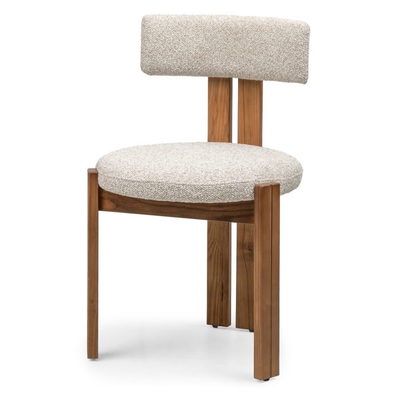 Set da 2 sedie Martin beige crema con gambe in frassino - NN-MAR-UPH-CHA-BEI-414 - foto 4