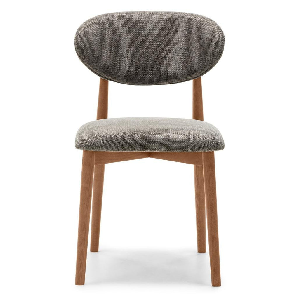 Set da 2 sedie Mia grigio scuro con gambe in rovere noce - NN-MIA-UPH-CHA-WAL-198 - foto 5