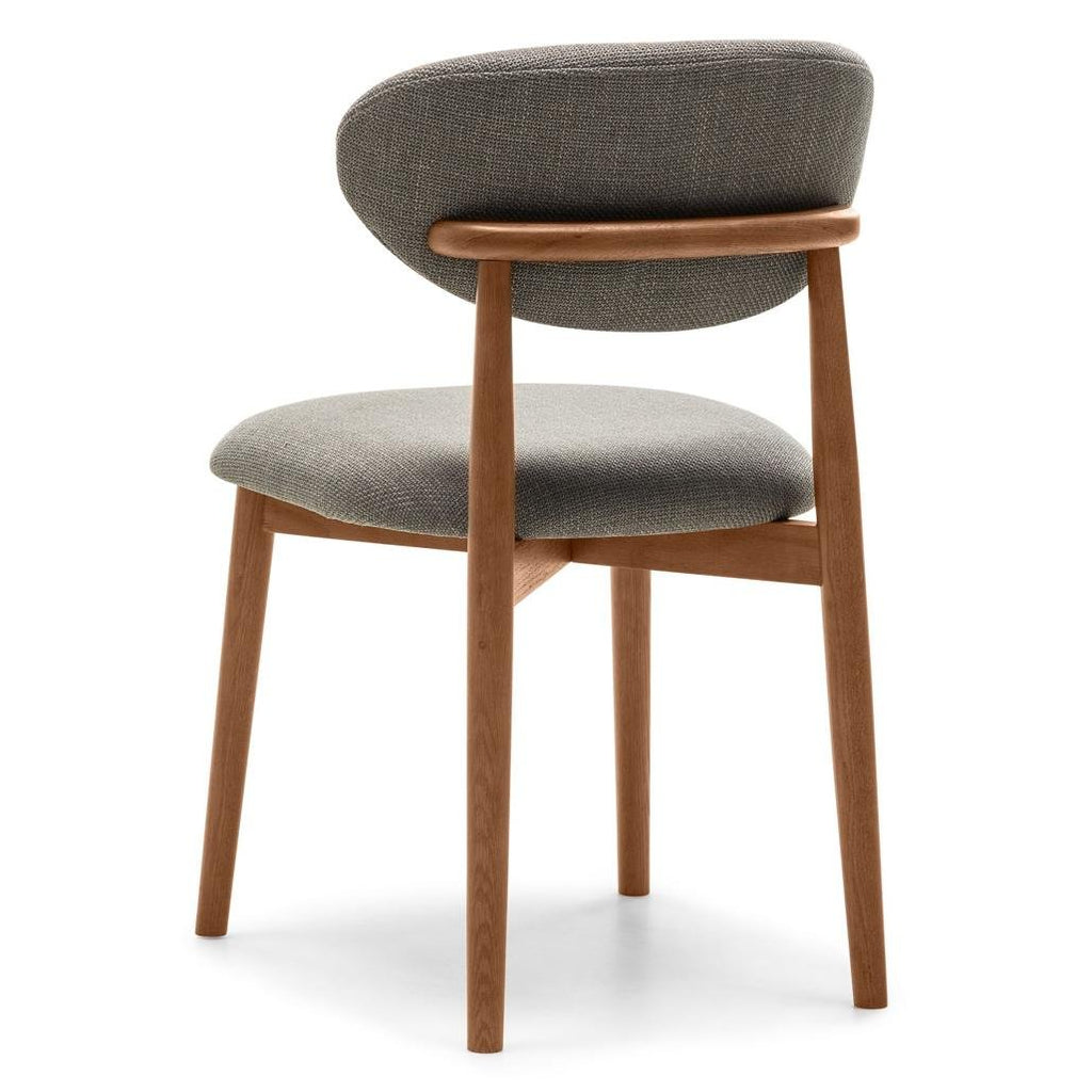 Set da 2 sedie Mia grigio scuro con gambe in rovere noce - NN-MIA-UPH-CHA-WAL-198 - foto 7