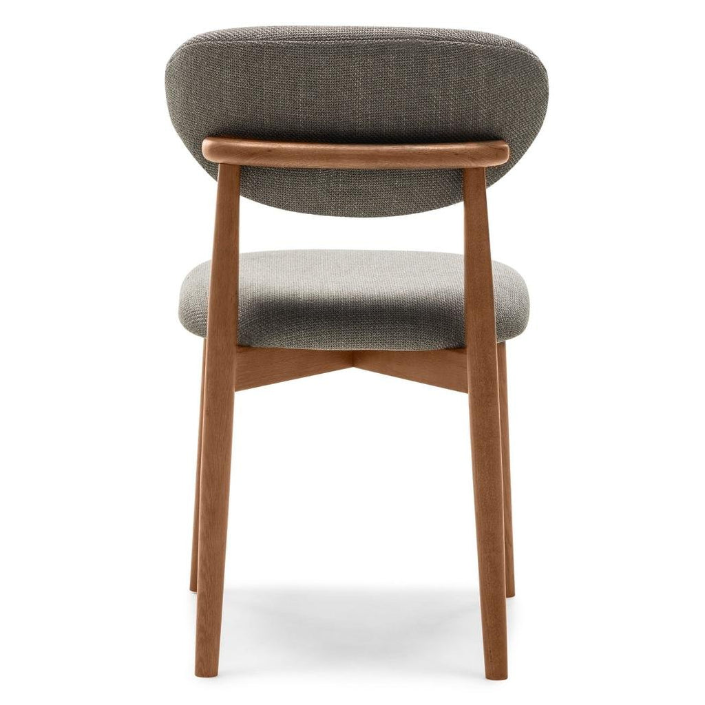 Set da 2 sedie Mia grigio scuro con gambe in rovere noce - NN-MIA-UPH-CHA-WAL-198 - foto 8