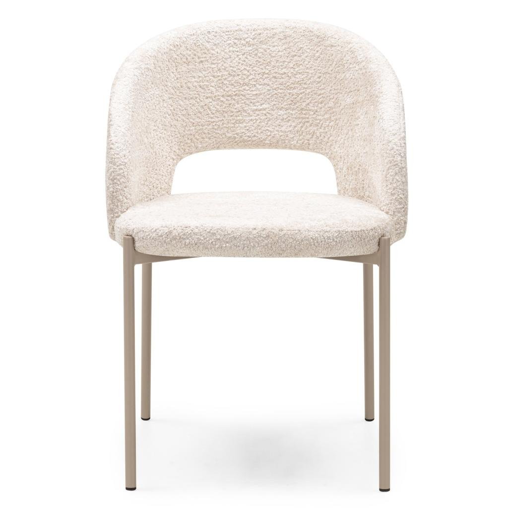 Set da 2 sedie Mores beige chiaro con gambe beige - NN-MOR-UPH-CHA-LIGBEI-262 - foto 4