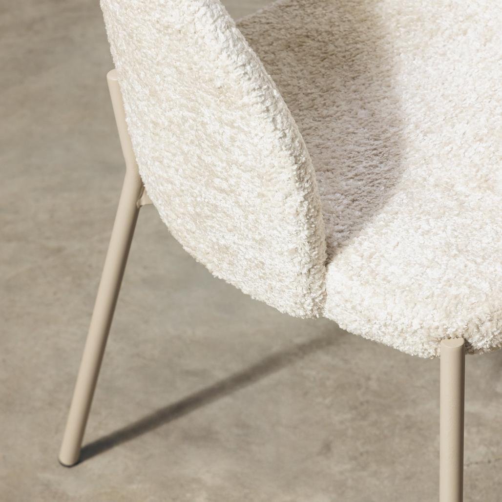 Set da 2 sedie Mores beige chiaro con gambe beige - NN-MOR-UPH-CHA-LIGBEI-262 - foto 6