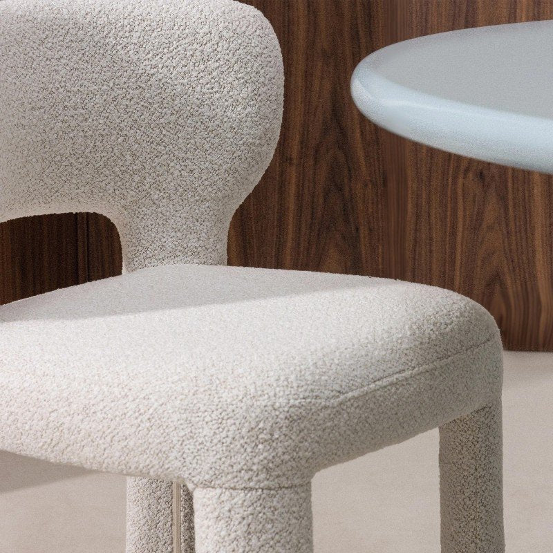 Set da 2 sedie Mosi in bouclé crema beige - NN-MOS-UPH-CHA-CRE-676 - foto 3