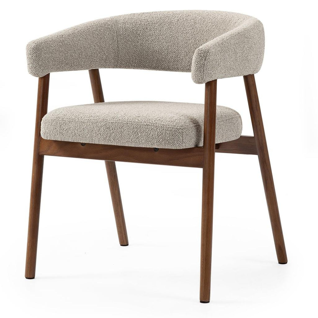 Set da 2 sedie Mue marrone chiaro con gambe in rovere noce - NN-MUE-UPH-CHA-BEI-349