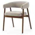 Set da 2 sedie Mue marrone chiaro con gambe in rovere noce - NN-MUE-UPH-CHA-BEI-349