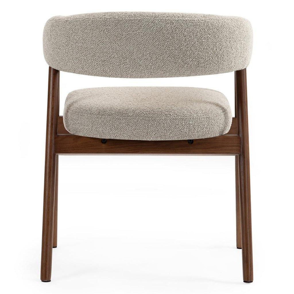Set da 2 sedie Mue marrone chiaro con gambe in rovere noce - NN-MUE-UPH-CHA-BEI-349 - foto 4