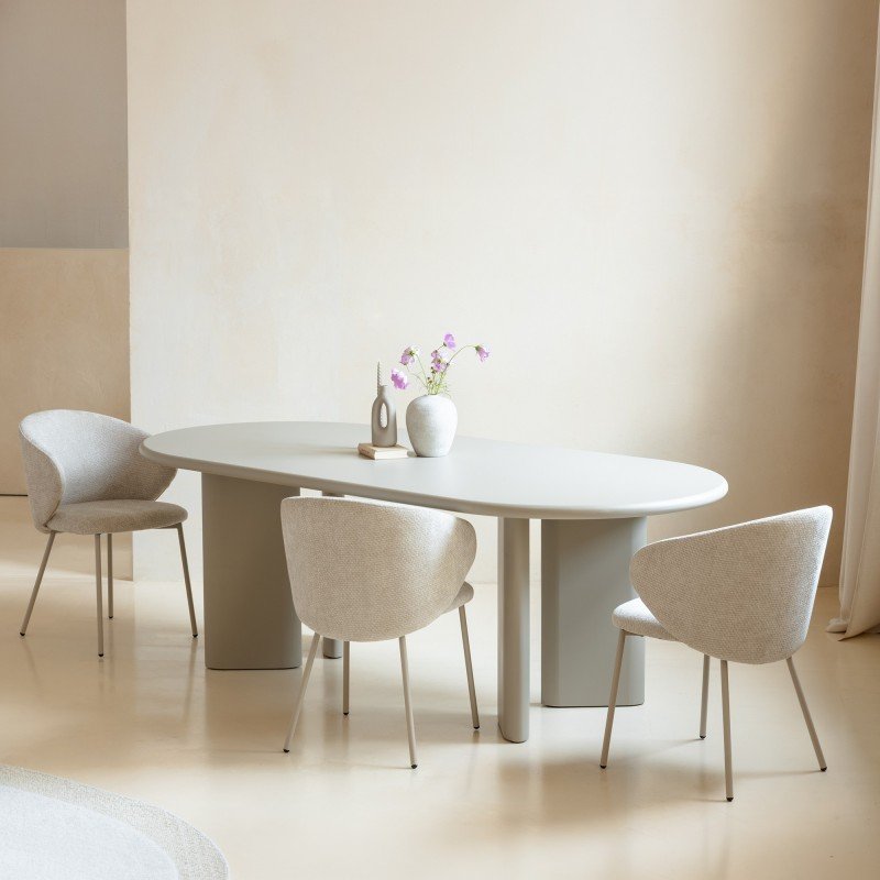 Set da 2 sedie Onadro beige chiaro con gambe beige - NN-ONA-UPH-CHA-LIGBEI-617 - foto 2