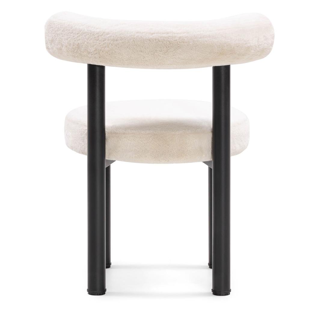 Set da 2 sedie Perer ecrù con gambe nere - NN-PER-UPH-CHA-LIGBEI-136 - foto 5