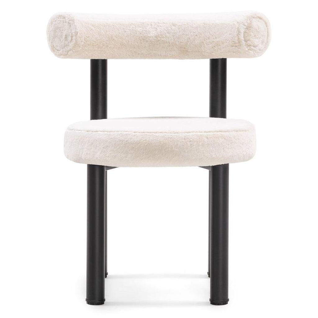 Set da 2 sedie Perer ecrù con gambe nere - NN-PER-UPH-CHA-LIGBEI-136 - foto 6