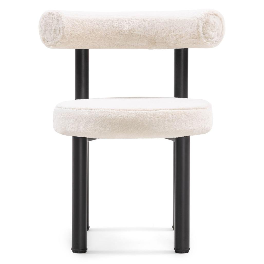Set da 2 sedie Perer ecrù con gambe nere - NN-PER-UPH-CHA-LIGBEI-136 - foto 6