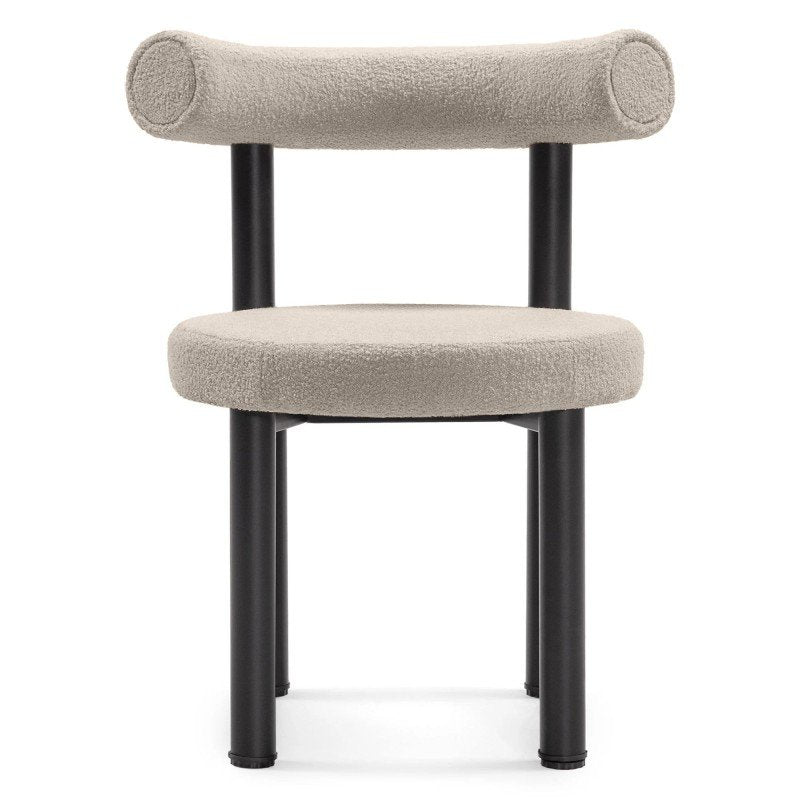 Set da 2 sedie Perer III in bouclé tortora con gambe nere - NN-PER-UPH-CHA-BEI-538 - foto 4