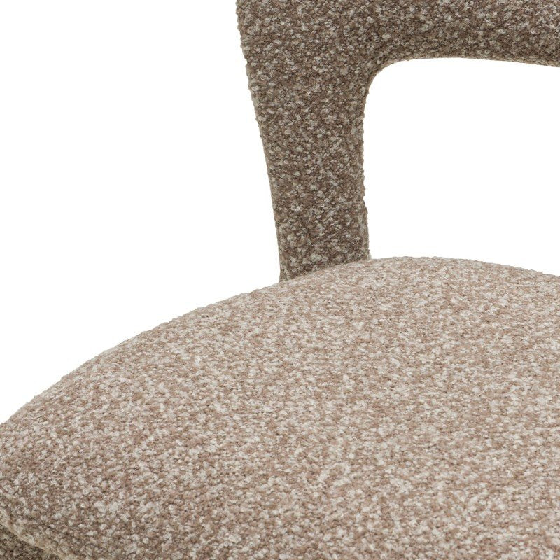 Set da 2 sgabelli Irokiii in bouclé marrone grigio - NN-IRO-UPH-STO-BRO-667 - foto 3