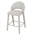 Set da 2 sgabelli Llat crema e marrone - NN-LLA-UPH-STO-CRE-502