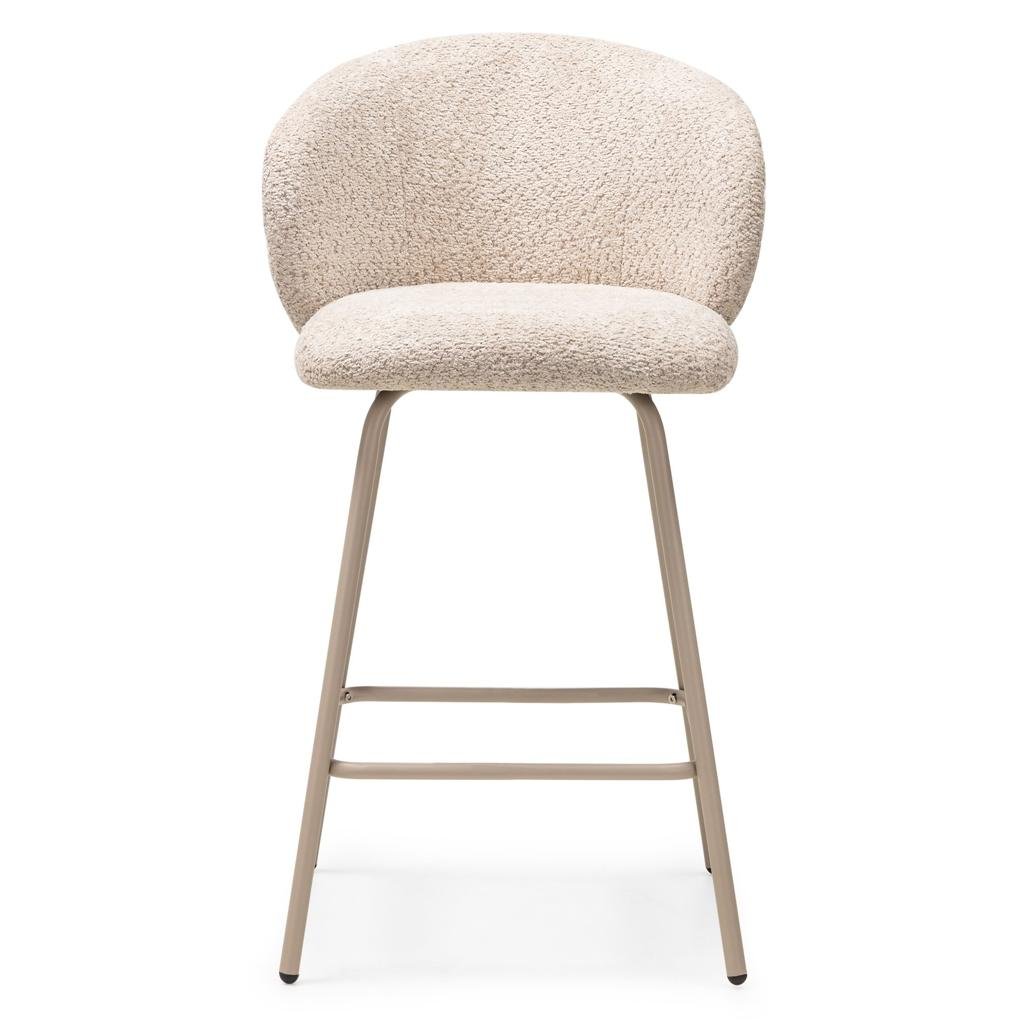 Set da 2 sgabelli Lueur beige con gambe beige - NN-LUE-UPH-STO-BEI-276