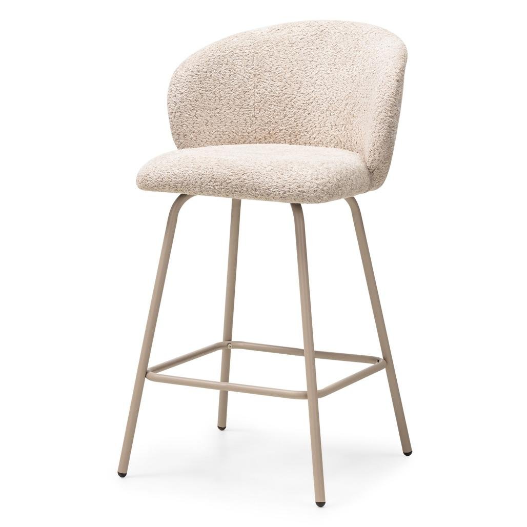 Set da 2 sgabelli Lueur beige con gambe beige - NN-LUE-UPH-STO-BEI-276 - foto 2