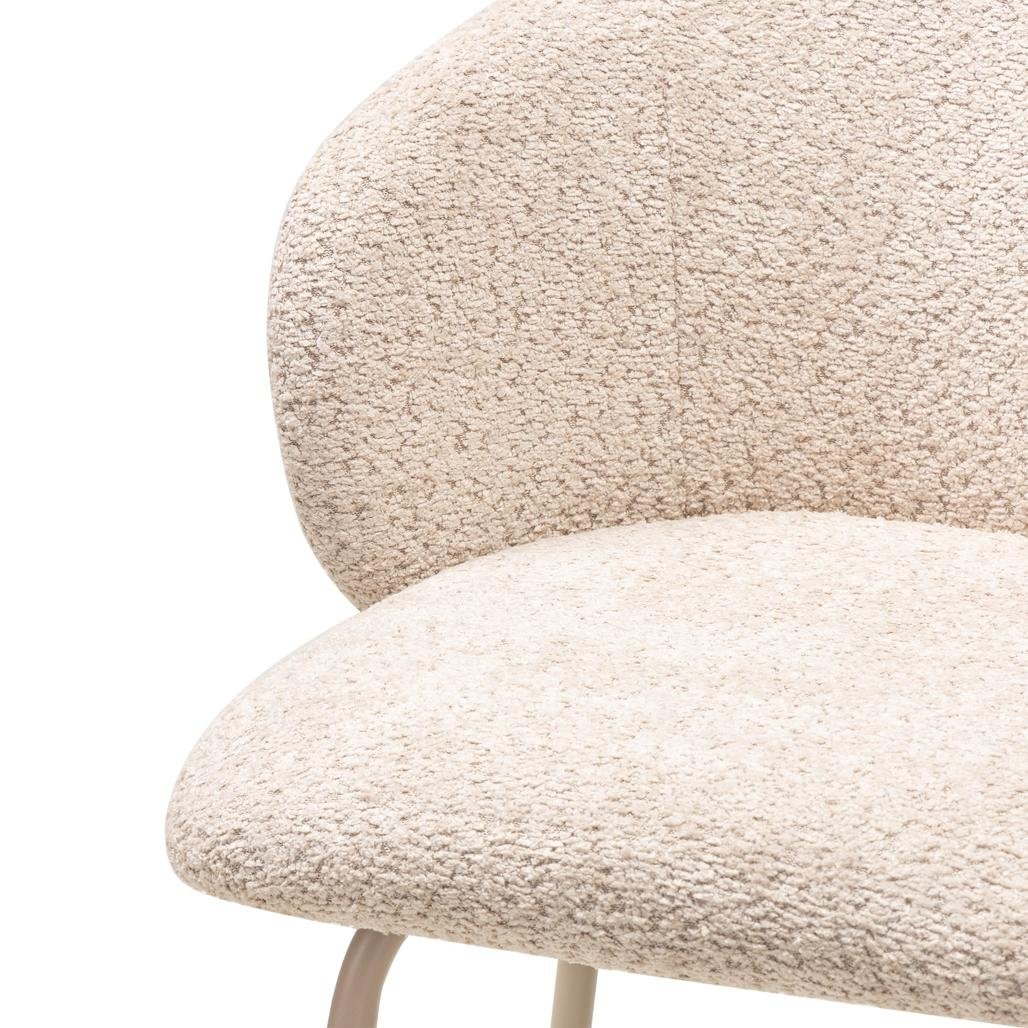 Set da 2 sgabelli Lueur beige con gambe beige - NN-LUE-UPH-STO-BEI-276 - foto 4
