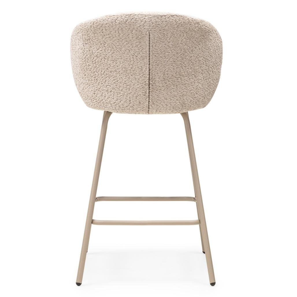 Set da 2 sgabelli Lueur beige con gambe beige - NN-LUE-UPH-STO-BEI-276 - foto 5