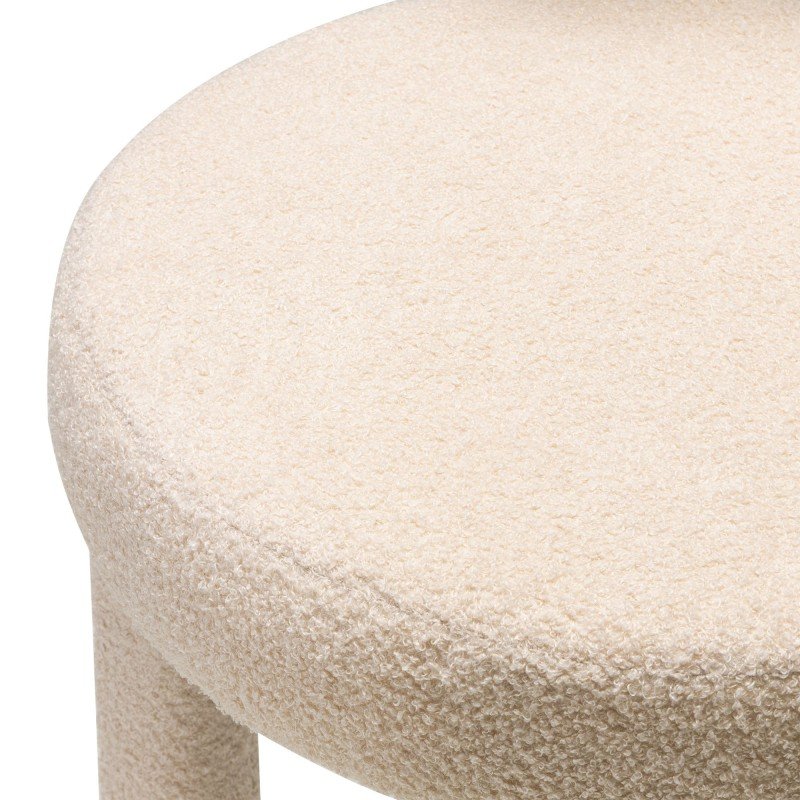 Set da 2 sgabelli Perrier in bouclé beige - NN-PER-UPH-STO-BEI-618 - foto 7