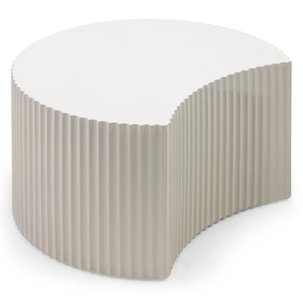 Set da 2 tavolini Zoe grigio beige con scanalature - NN-ZOE-FUR-COFTAB-LIGGRE-194 - foto 9