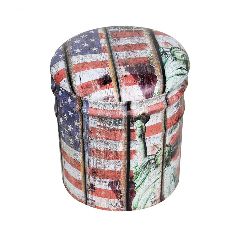 Cosma Set Pouf Contenitore con manici in corda