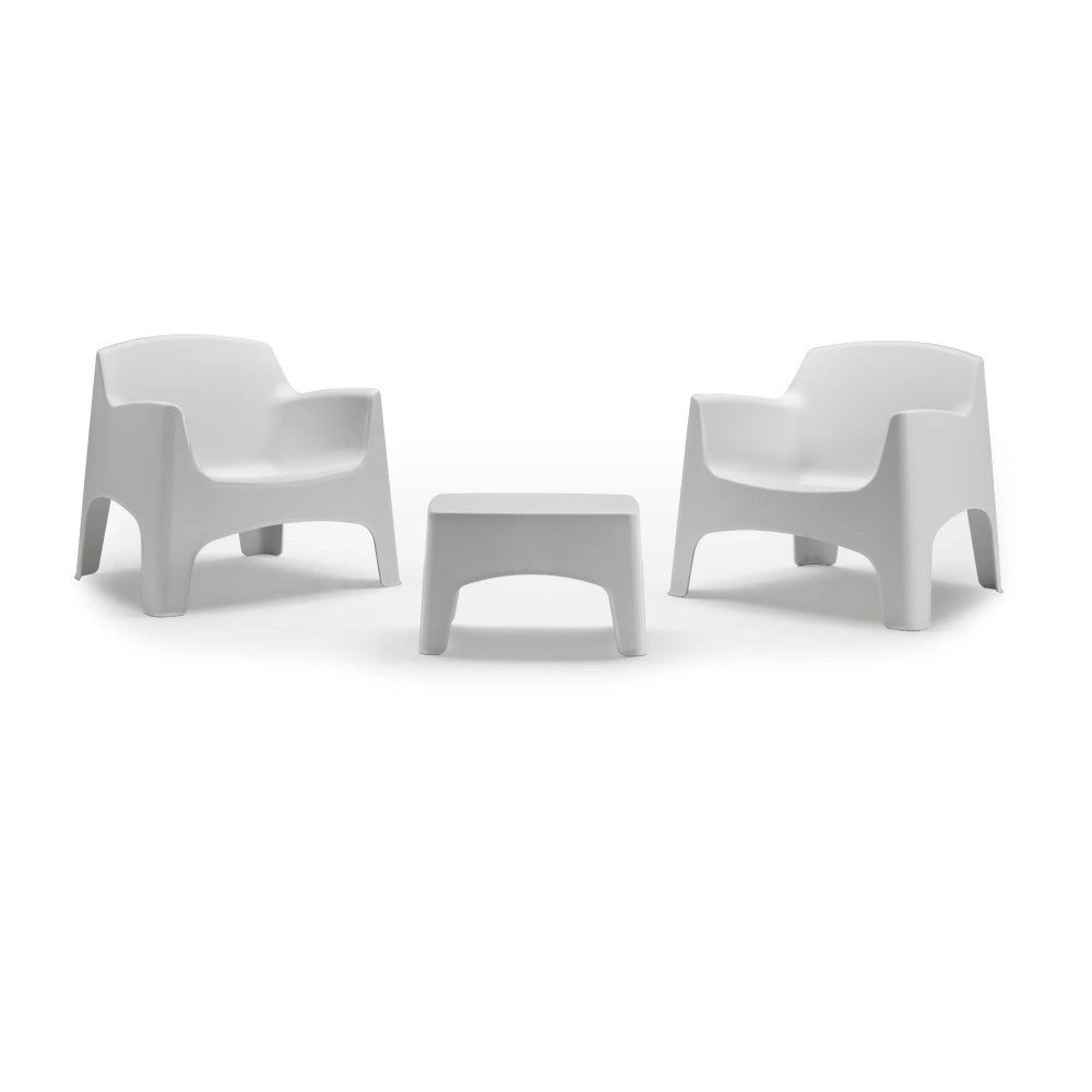 Set Ibiza Terrace 2 Posti in Polipropilene Bianco - HF807374-BIAN - foto 3