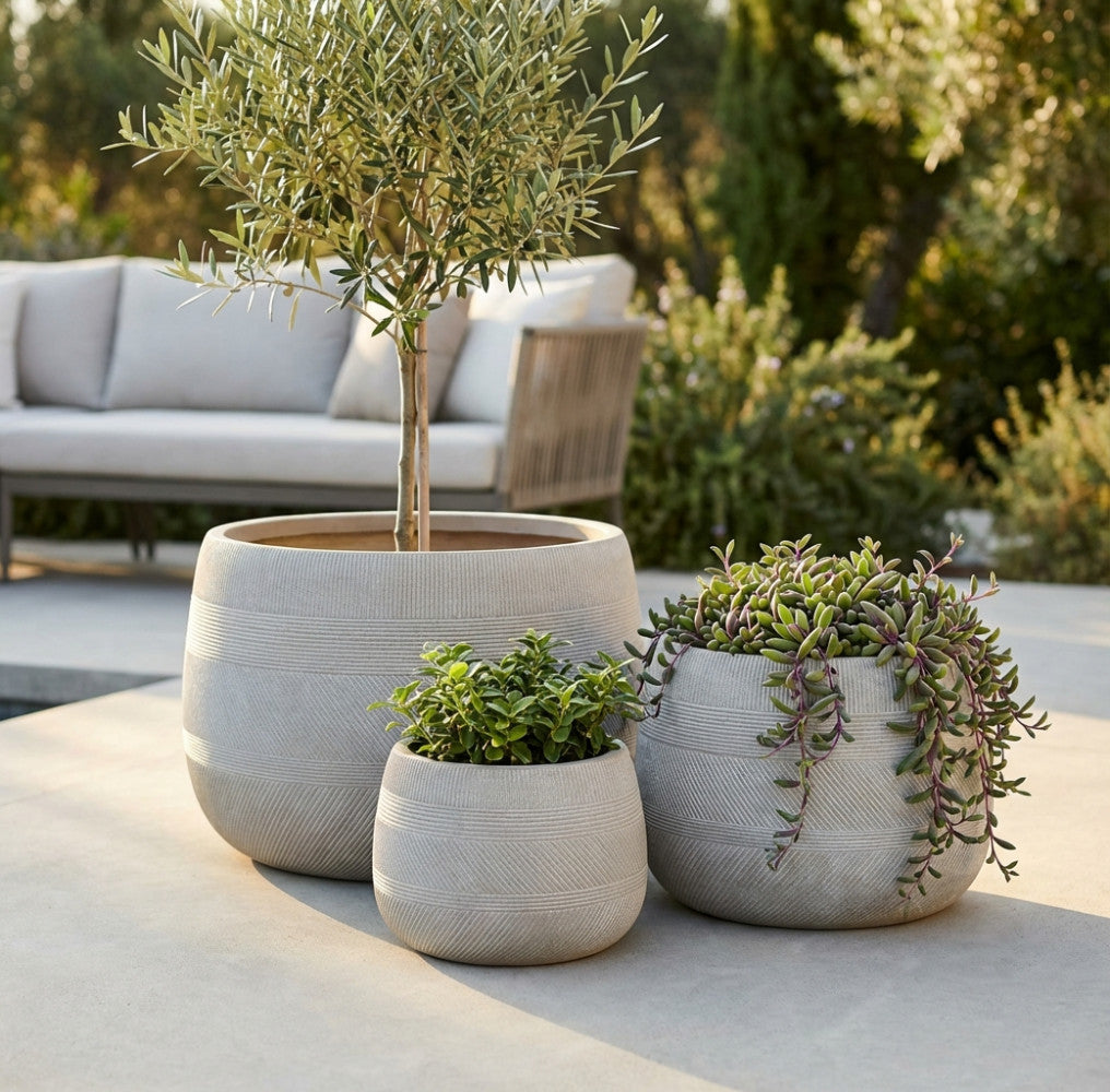Vasi Cosma Tulipano in tre dimensioni con texture geometrica