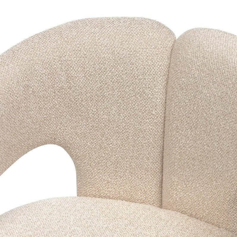 Sgabello imbottito Joel beige con braccioli - NN-JOE-UPH-CHA-LIGBEI-441 - foto 6