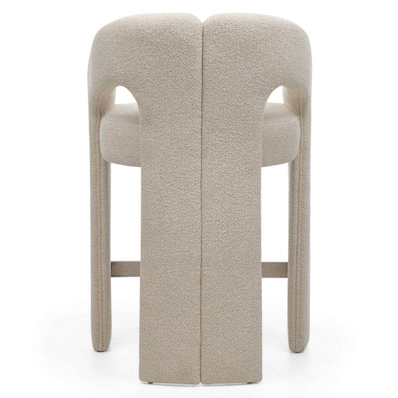 Sgabello imbottito Joel beige con braccioli - NN-JOE-UPH-CHA-LIGBEI-441 - foto 8