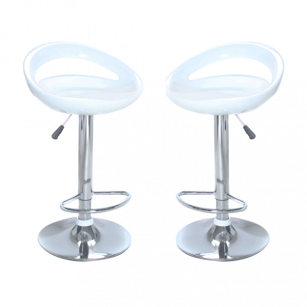 Sgabello Jimmy Girevole in ABS Bianco - HF807119-BIAN