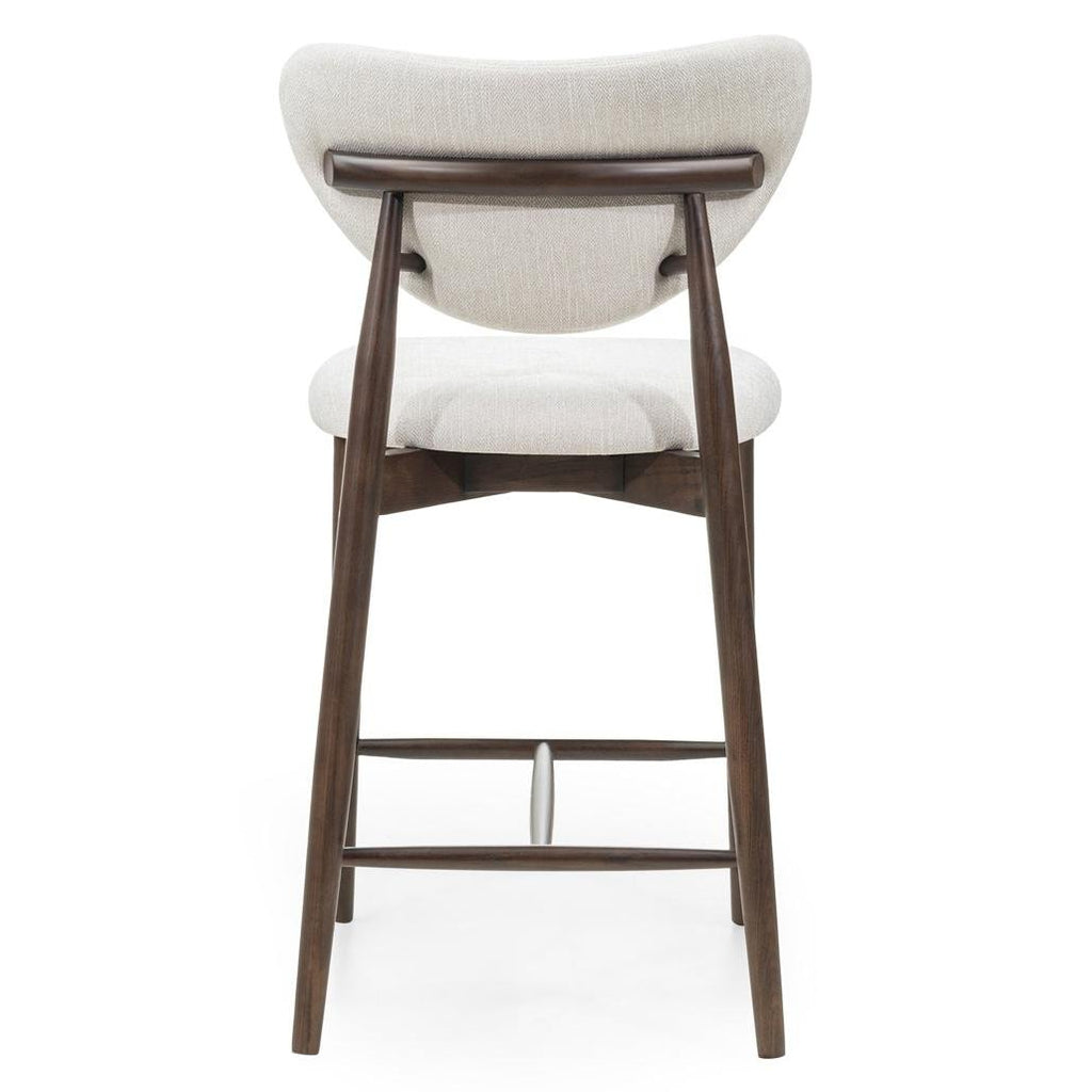 Sgabello Juliette beige con gambe in frassino noce - NN-JUL-UPH-STO-WAL-260 - foto 7