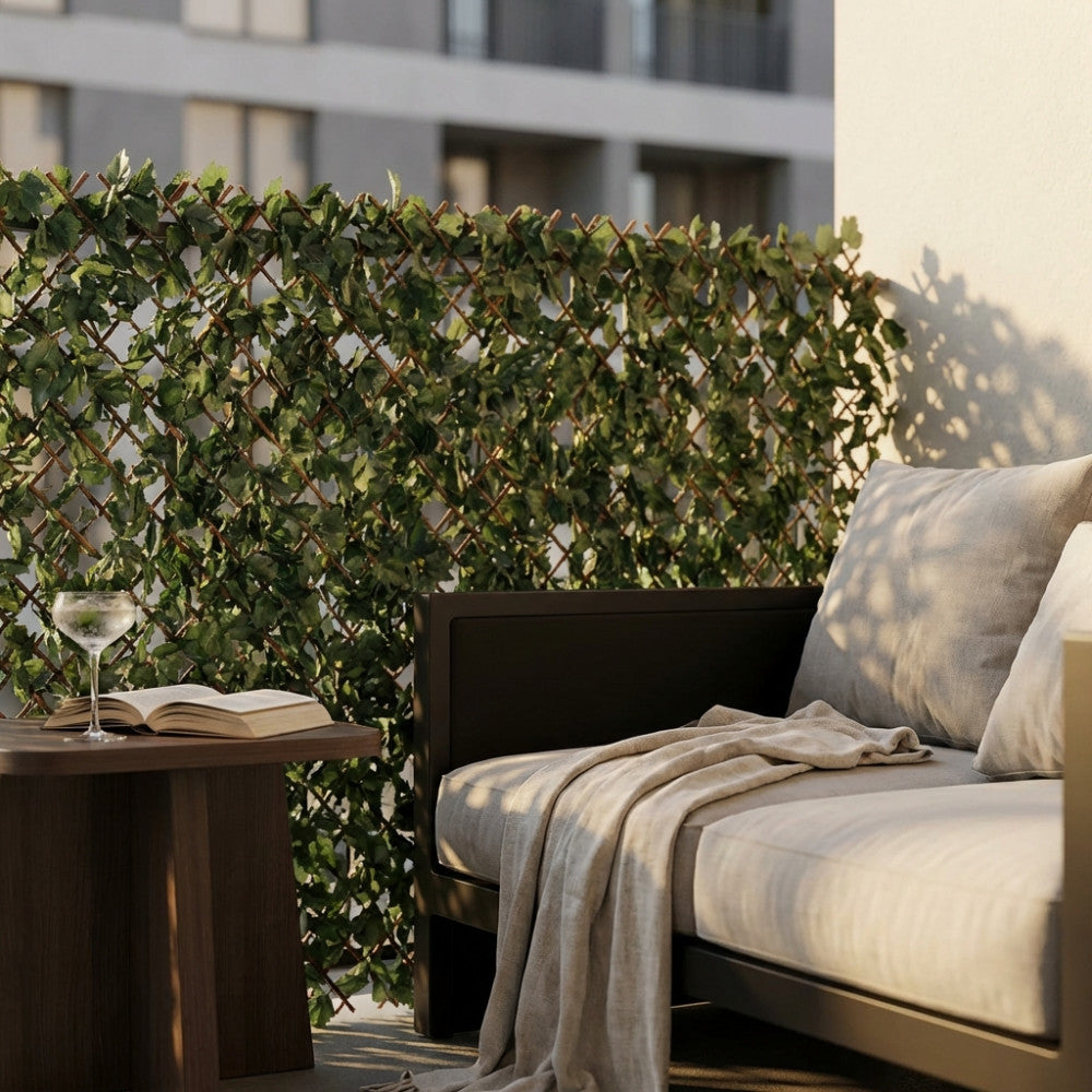 Siepe artificiale Cosma su balcone