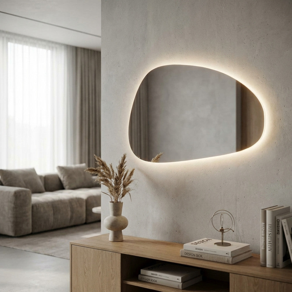 Specchiera Retroilluminata Aurora Stone 92 x 60 cm - ML802426