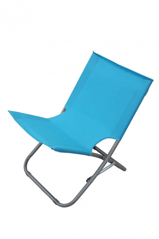 Spiaggina Cosma Steel Oxford azzurra vista frontale
