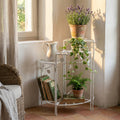Étagère Cosma Dominique in metallo bianco antico