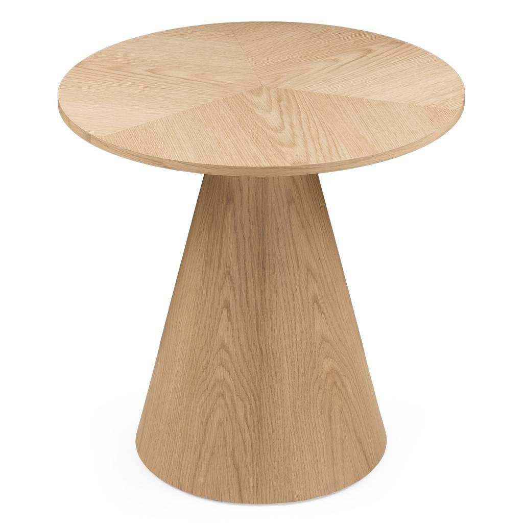 Tavolino d'appoggio rotondo Orb 60 cm rovere naturale - NN-ORB-FUR-SIDTAB-OAK-178