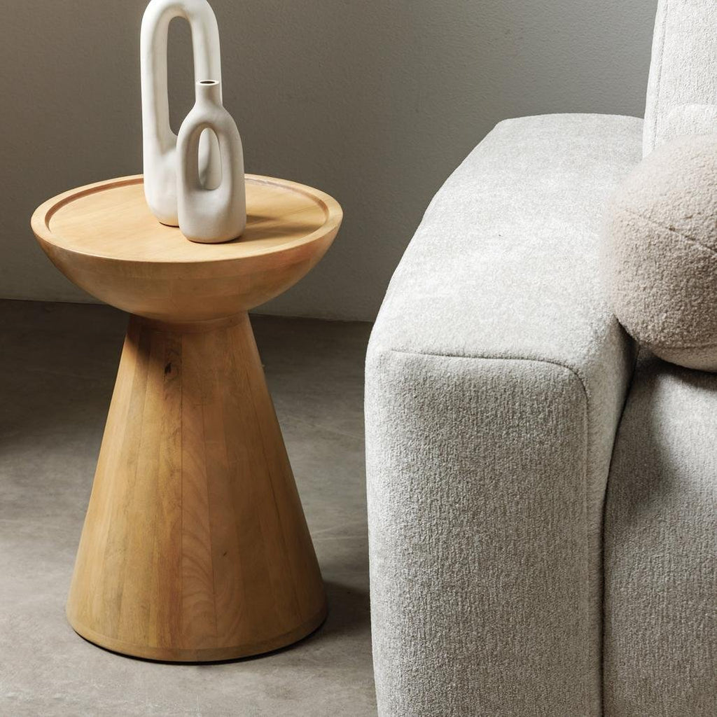 Tavolino d'appoggio Turi 40 cm in legno di mango - NN-TUR-FUR-SIDTAB-NATWOO-249 - foto 3