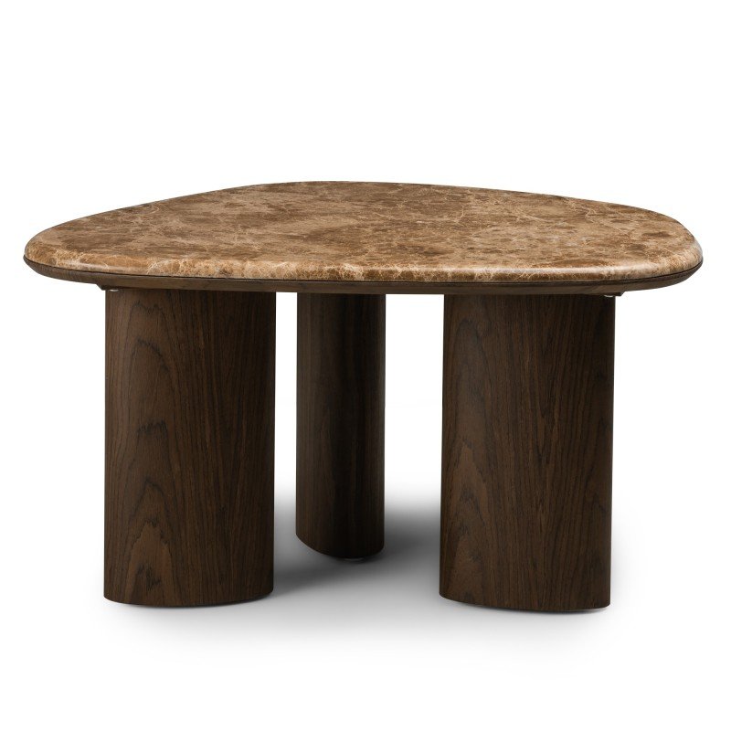 Tavolino Elle 75 cm noce scuro con piano in marmo - NN-ELL-FUR-COFTAB-WAL-633 - foto 5
