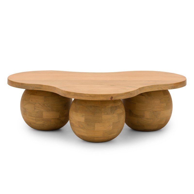 Tavolino Obig in legno di mango naturale dalla forma organica - NN-OBI-FUR-COFTAB-NATWOO-681