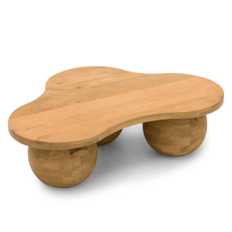 Tavolino Obig in legno di mango naturale dalla forma organica - NN-OBI-FUR-COFTAB-NATWOO-681 - foto 6