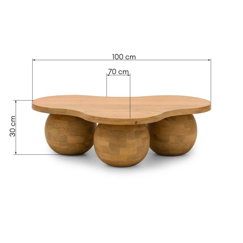 Tavolino Obig in legno di mango naturale dalla forma organica - NN-OBI-FUR-COFTAB-NATWOO-681 - foto 8