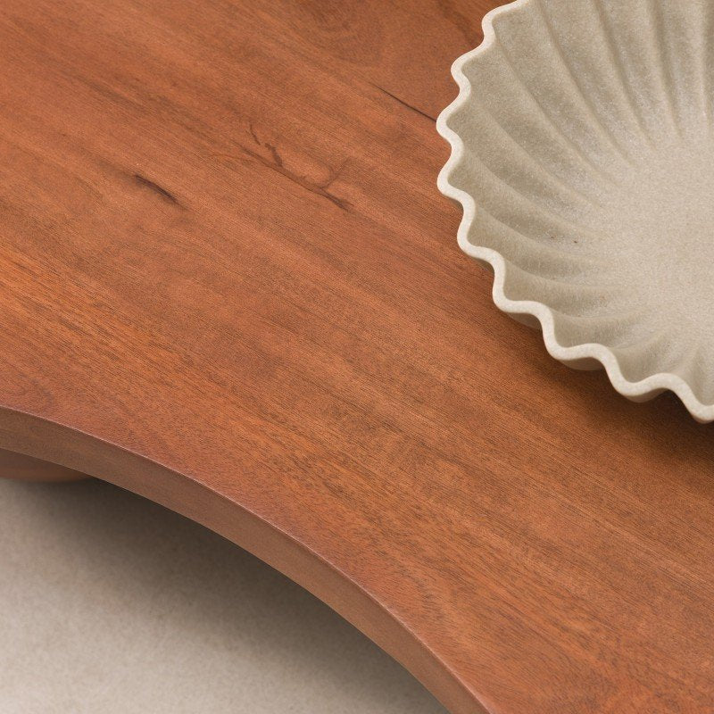 Tavolino Obig in legno di mango noce dalla forma organica - NN-OBI-FUR-COFTAB-WAL-680 - foto 3