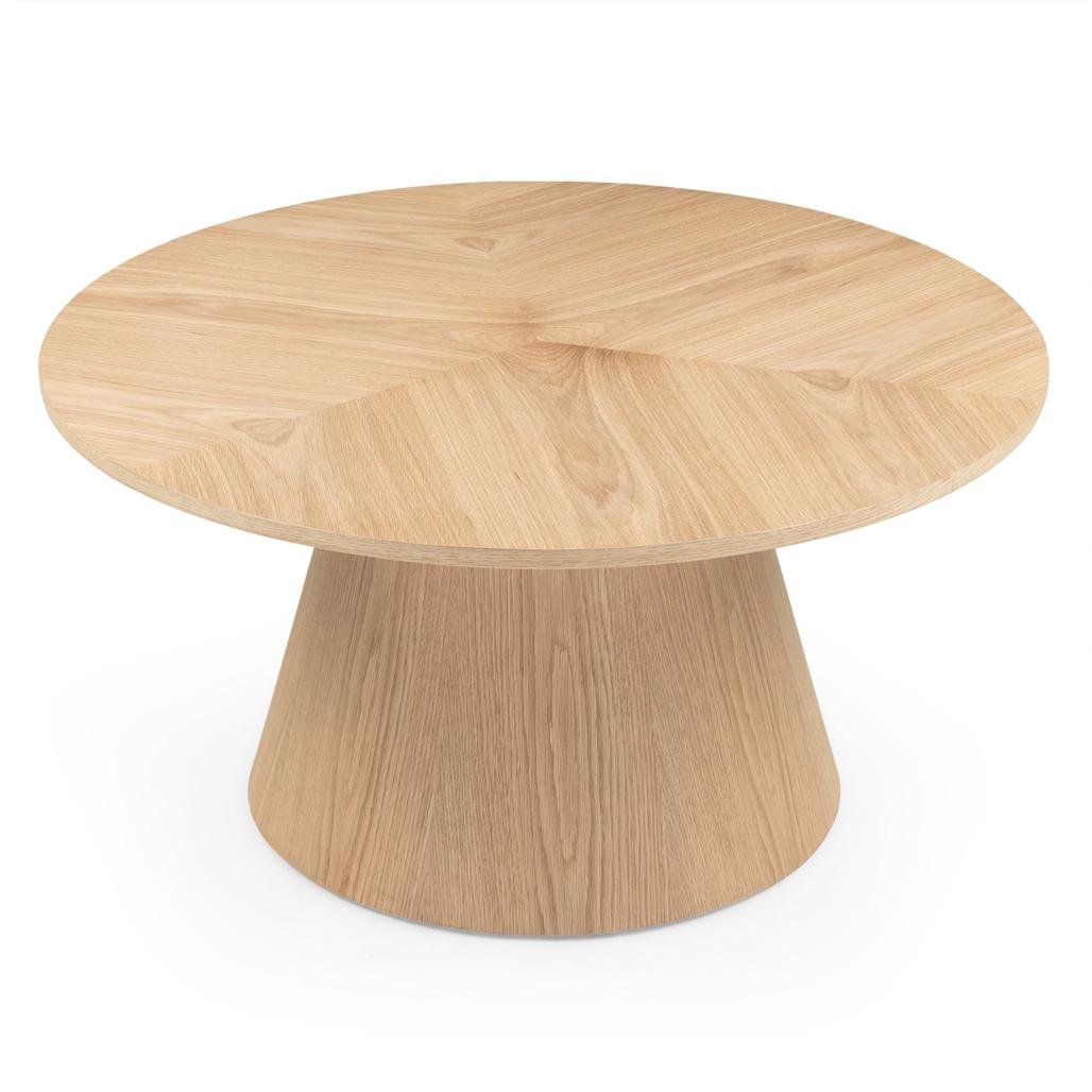 Tavolino rotondo Orb 90 cm rovere naturale - NN-ORB-FUR-COFTAB-OAK-179
