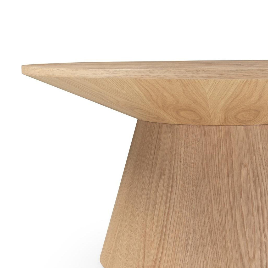 Tavolino rotondo Orb 90 cm rovere naturale - NN-ORB-FUR-COFTAB-OAK-179 - foto 4