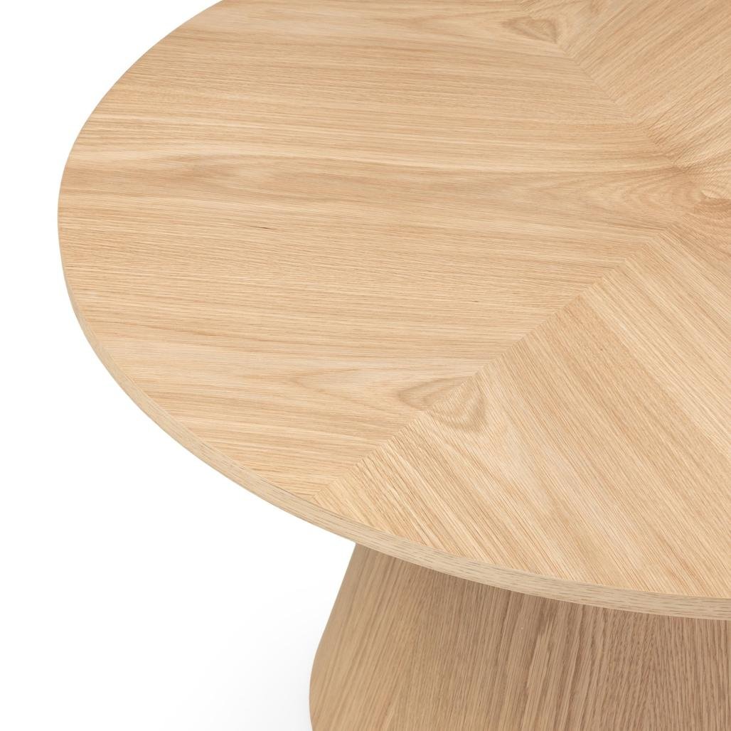 Tavolino rotondo Orb 90 cm rovere naturale - NN-ORB-FUR-COFTAB-OAK-179 - foto 6