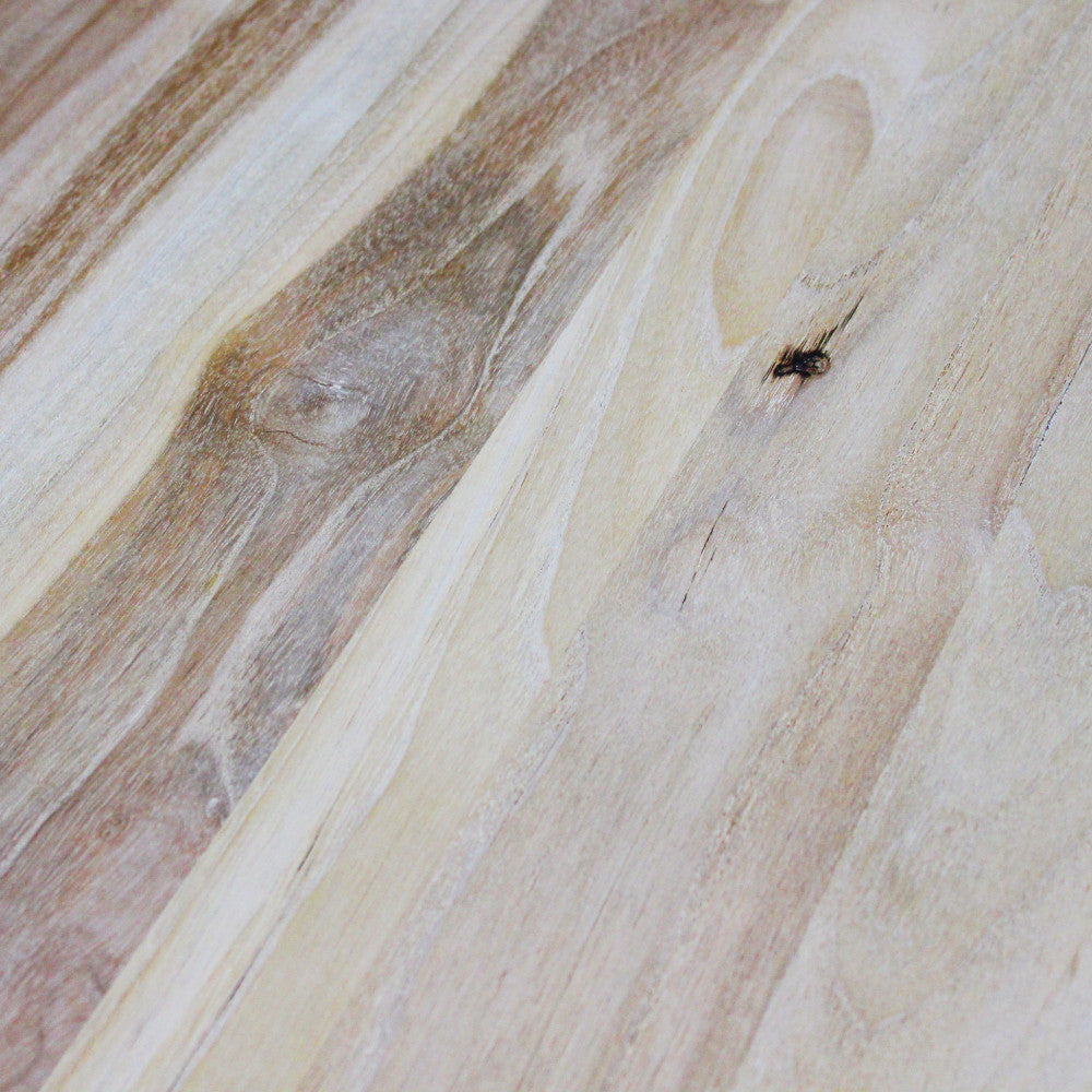 Tavolino da Esterno Stinger in teak colore legno bianco naturale